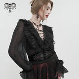 'Undead' Gothic Chinese Frog Button Girdle