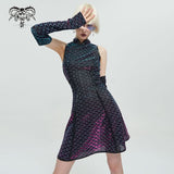 'Lilac Wine' Punk Cheongsam Dress