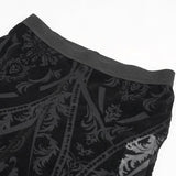 'Changes' Gothic Patterned Mesh Flared Pants