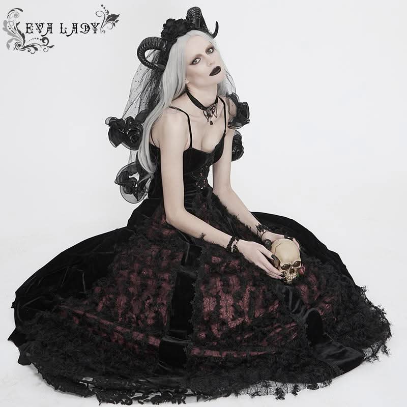 devil fashion dress Eternal Midnight Dress