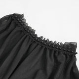 'Rosalie' Gothic Ruched Sleeves Top