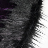 'Sweet Oblivion' Gothic Cape With Fur Lined Hood (Purple)