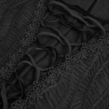 'Rosalie' Gothic Ruched Sleeves Top