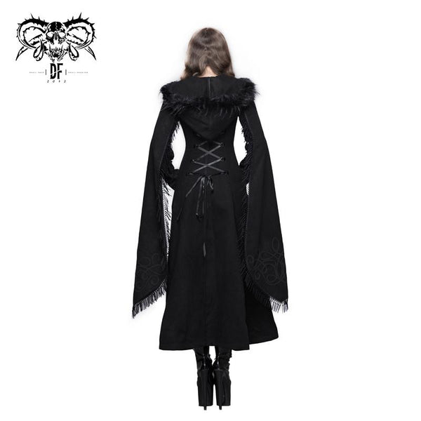 Women And Men, Elegant Gothic Solid Color Slit Hooded Cape