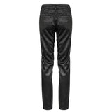 'Ghost In The Mirror' Gothic Printed Trousers (Black)