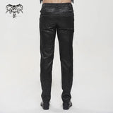 'Ghost In The Mirror' Gothic Printed Trousers (Black)