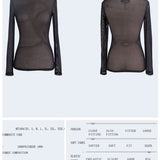 'Geometric Hell' Mesh Unisex Gothic Top