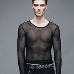 Fetish See Through Mesh Shirts For Women And Men