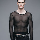 Fetish See Through Mesh Shirts For Women And Men