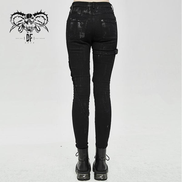 Renegade Princess' Punk Pants with Lace Detail – DevilFashion Official