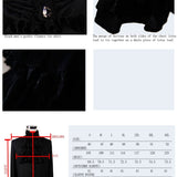 'Iago' Gothic Chiffon Shirt with a Bowtie (Obsidian Night)