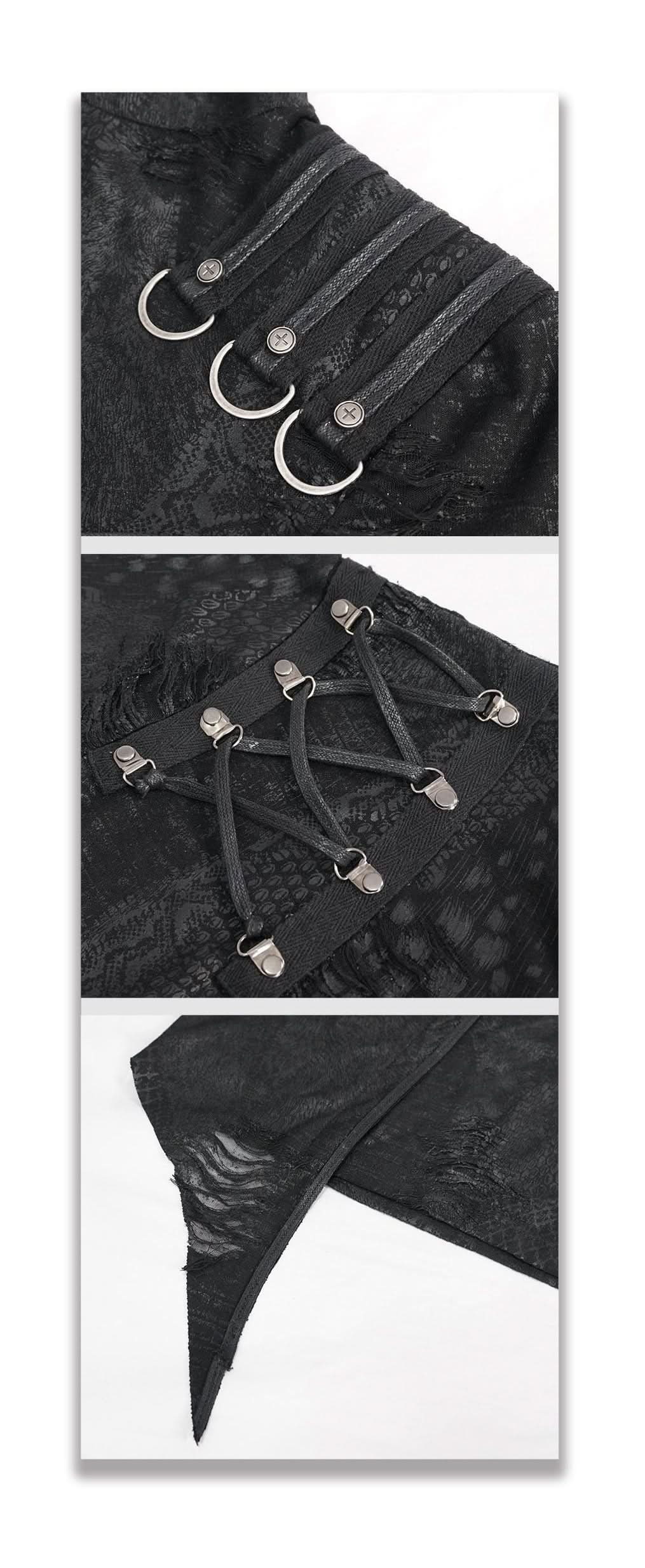 Tt164 Diablo Shabby Hooded Long Sleeve T Shirt