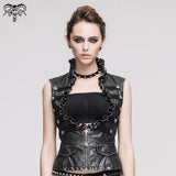 'Nocturne' Steampunk Faux Leather Vest