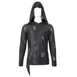 Tt164 Diablo Shabby Hooded Long Sleeve T Shirt