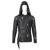 Tt164 Diablo Shabby Hooded Long Sleeve T Shirt