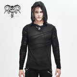 'Reaper will Reap Someday Too' Gothic Hooded Top