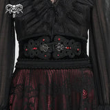 'Undead' Gothic Chinese Frog Button Girdle