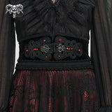 'Undead' Gothic Chinese Frog Button Girdle