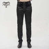 'Ghost In The Mirror' Gothic Printed Trousers (Black)