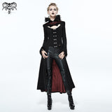 'Scarlet Town' Gothic Overcoat with Medici Collar