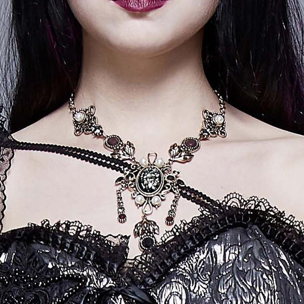 Harvest Moon' Gothic Choker with Chains