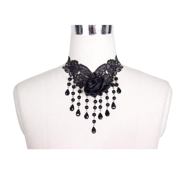 Harvest Moon' Gothic Choker with Chains