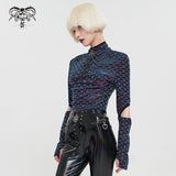 'Serpentine' Cyberpunk Mesh Top