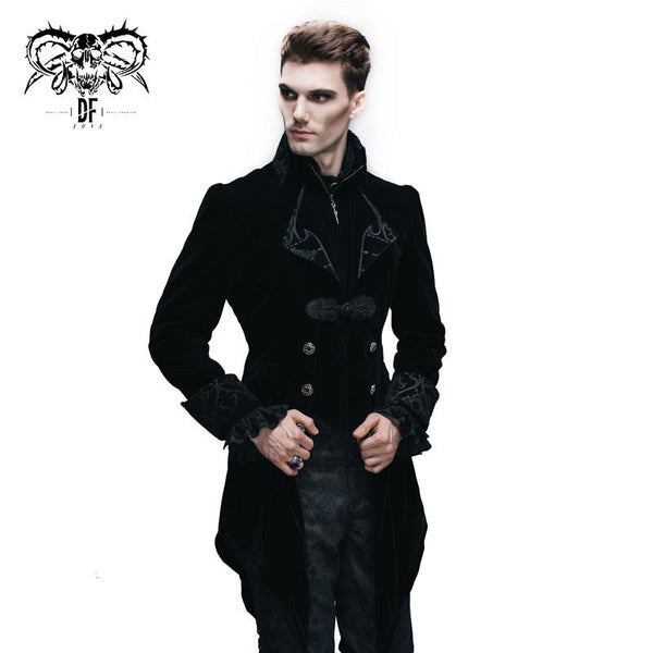 Baphomet' Gothic Tuxedo With Black Embroidery – DevilFashion Official