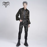 SHT139 gold stamping pleated Long-sleeved shirts