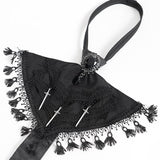 Monochrome Masquerade Bow Tie