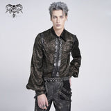 SHT139 gold stamping pleated Long-sleeved shirts
