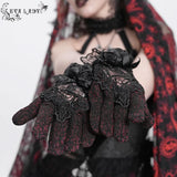 Obsidian Gleam Gothic Gloves