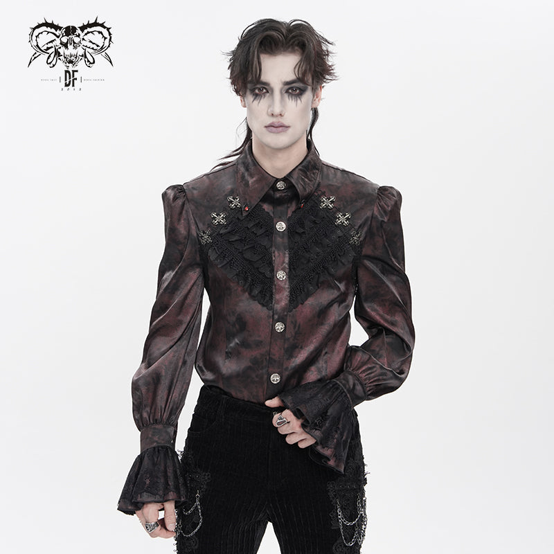 Bloodrose Gothic Jacquard Shirt