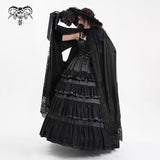 Eternal Mourning Lace Hooded Cloak