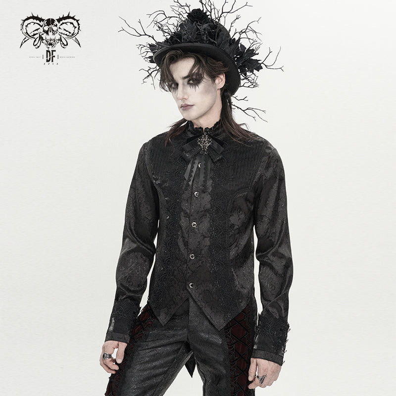 Gothic Long-Sleeve Shirt Men