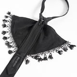 Monochrome Masquerade Bow Tie