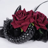 Devil Fashion Black & Red Gothic Headband