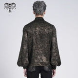 SHT139 gold stamping pleated Long-sleeved shirts