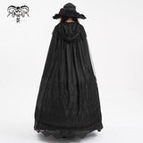 Eternal Mourning Lace Hooded Cloak