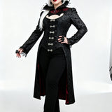 'Scarlet Town' Gothic Overcoat with Medici Collar