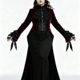 'Murder Miss-tery' Gothic Blazer With Swallowtail.