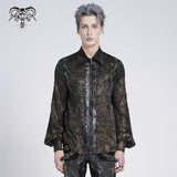 SHT139 gold stamping pleated Long-sleeved shirts