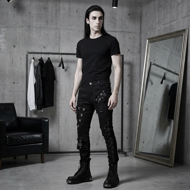 Gothic fashion model