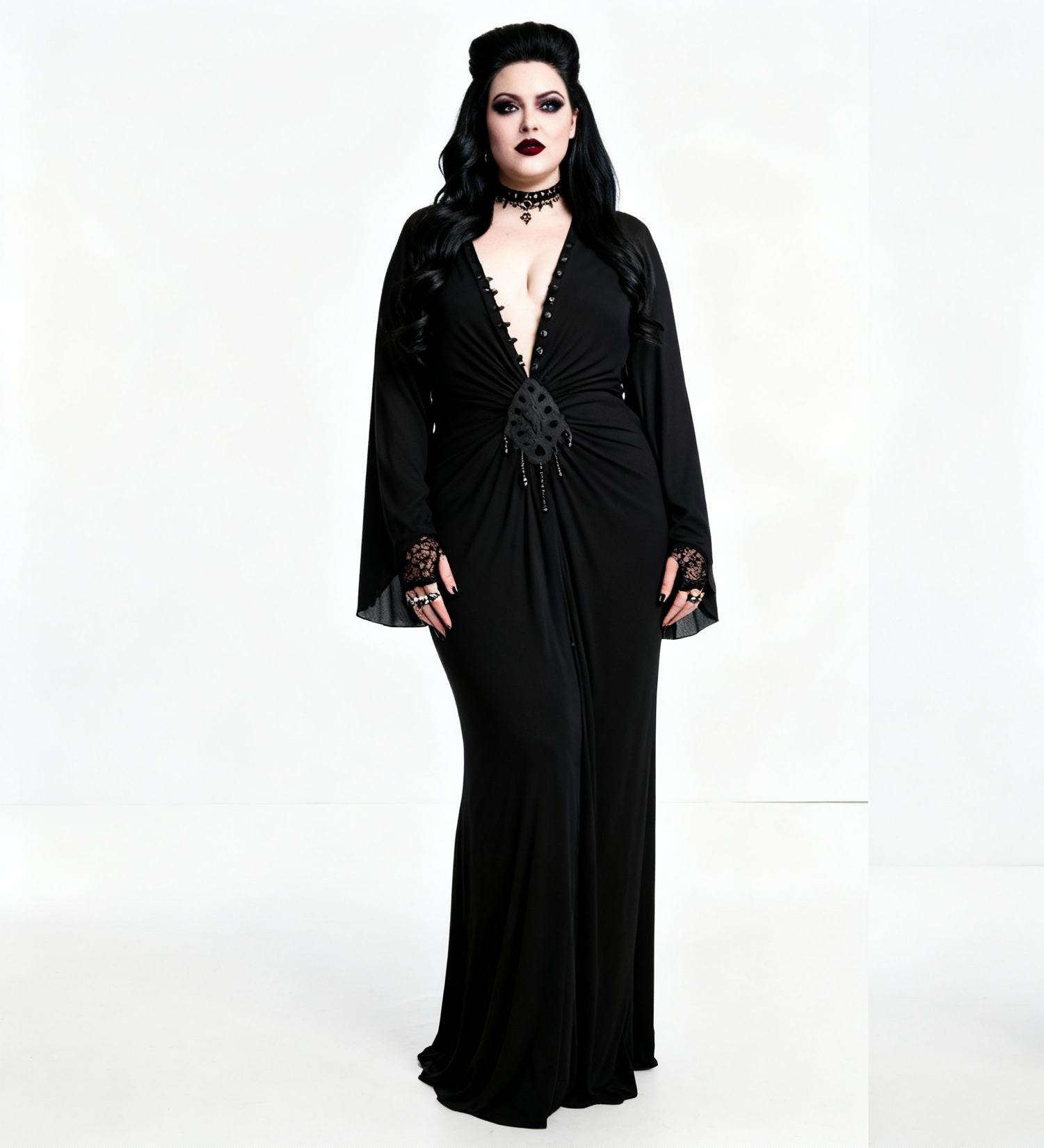 'Death's Scythe' Gothic Evening Dress