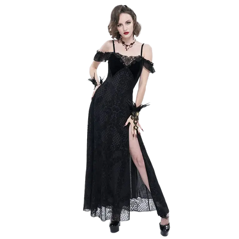 black gothic dresses Burn the Witch' Gothic Slip Dress