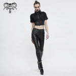 Sht065 Vertical Tattered Military Uniform Short Blouse