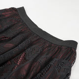 'Sanctuary' Gothic Lace Flared Skirt