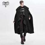 Punk Open Arms Men Winter Fur Big Cloak With Loops