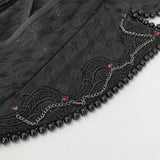 'Body Electric' Gothic Jacquard High Low Coat