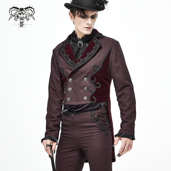 'Superstition' Gothic Dress Coat (Red) – DevilFashion Official